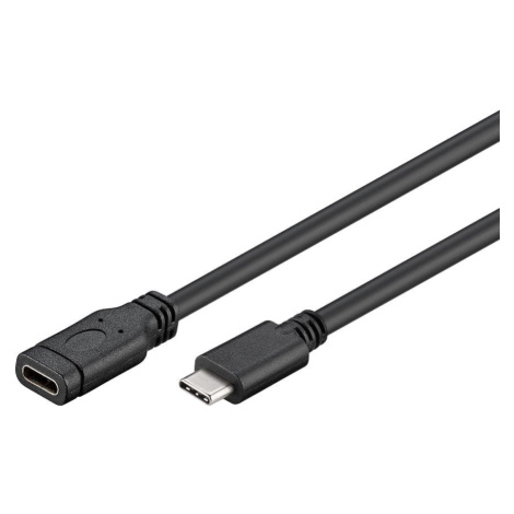 PremiumCord prodlužovací kabel USB 3.1 konektor C/male - C/female, 1m, černá - ku31mf1