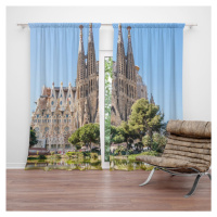 Sablio Závěs Barcelona Sagrada Familia: 2ks 140x250cm