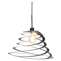Designová závěsná lampa se spirálovým stínidlem 50 cm - Scroll