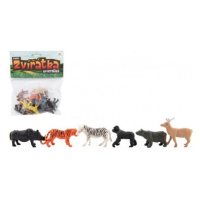 Zvířátka mini safari ZOO plast 5-6cm 12ks v sáčku