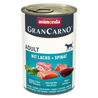 Animonda GranCarno Original Adult 24 x 400 g výhodné balení - losos a špenát