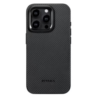 Kryt Pitaka MagEZ Pro 4 600D case, black/grey twill - iPhone 15 Pro Max (KI1501PMPA)