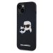 Karl Lagerfeld Liquid Silicone Double Heads Magsafe zadní kryt iPhone 14 černý