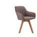 LuxD Designová otočná židle Gaura vintage taupe