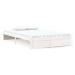 Rám postele bílý masivní dřevo 120 × 200 cm, 814945