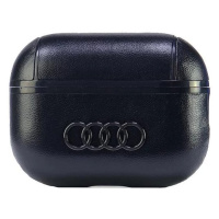 Pouzdro Audi Leather Big Logo AirPods Pro 2 cover black AU-APP2-GT/D3-BK (AU-APP2-GT/D3-BK)