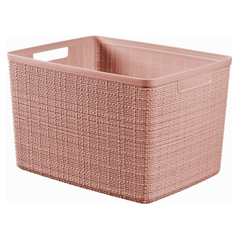 Curver Košík Jute L 20 l, růžová
