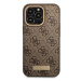 Guess GUHMP14LU4GPRW hard silikonové pouzdro iPhone 14 PRO 6.1" brown 4G Logo Plate MagSafe