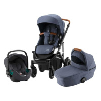 Set kočárek Smile III + hluboká korba + autosedačka Baby Safe iSense, Indigo Blue