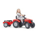 FALK Šlapací traktor Massey Ferguson S8740 - červený