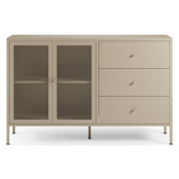 Krémová kovová komoda 140x90x40 cm Fayna – Marckeric