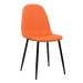 BHM Germany Jídelní židle Napier, textil, oranžová