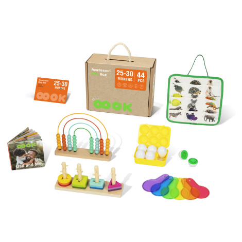 Mamido Mamido Montessori box XXL 44ks Geometrické Tvary Barvy 25-30 měsíců