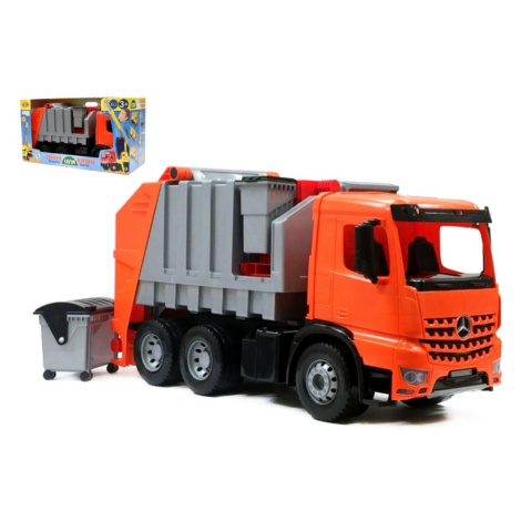 Auto popelář plast 72cm 3-osý Mercedes Actros v krabici Lena