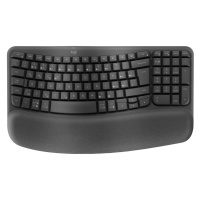 Logitech klávesnice Wave keys - bezdrátová/bluetooth/ergonomická/CZ/SK - grafitová