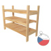 Krušnohorský nábytek Dřevěný modulový regál 3PM5 60 x 80 x 33 cm borovice