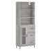 vidaXL Skříň highboard šedá sonoma 69,5 x 34 x 180 cm kompozitní dřevo