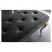 LuxD Designová lavice Rococo 172 cm černá / zlatá