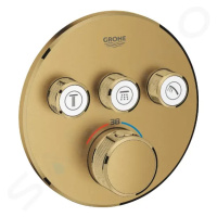 GROHE Grohtherm SmartControl Termostatická sprchová podomítková baterie, 3 ventily, kartáčovaný 