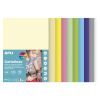 APLI Sada barevných papírů, A4, 170 g, 50 listů, mix pastelových barev