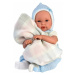 Llorens 63641 NEW BORN - realistická panenka miminko se zvukem a měkkým látkovým tělem 36cm