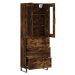 vidaXL Skříň highboard kouřový dub 69,5 x 34 x 180 cm kompozitní dřevo