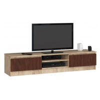 Stolek pod TV RTV K 160 CLP sonoma / wenge