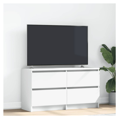 vidaXL TV skříňka bílá 100x35x54 cm Dřevěná konstrukce