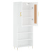 vidaXL Skříň highboard bílá 69,5 x 34 x 180 cm kompozitní dřevo