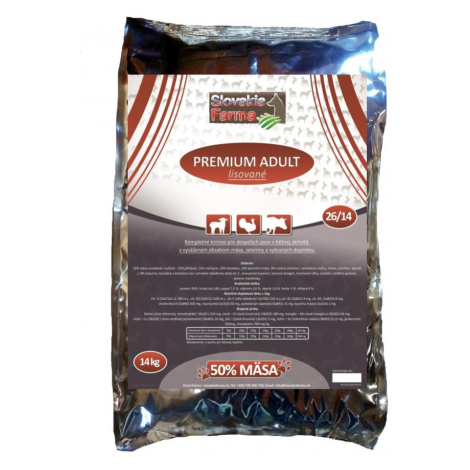 Lisované Granule Slovakia Farma - Premium Adult  26/14 - 14 kg
