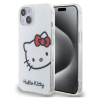 Pouzdro Hello Kitty IML Head Logo zadní kryt pro Apple iPhone 13 White