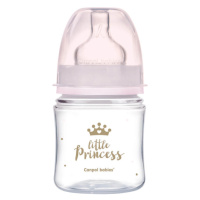 CANPOL BABIES Lahev se širokým hrdlem Royal Baby 120 ml růžová