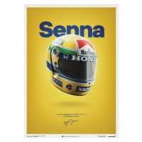 Umělecký tisk McLaren MP4/4 - Ayrton Senna - Helmet - San Marino GP - 1988 - Poster, Automobilis