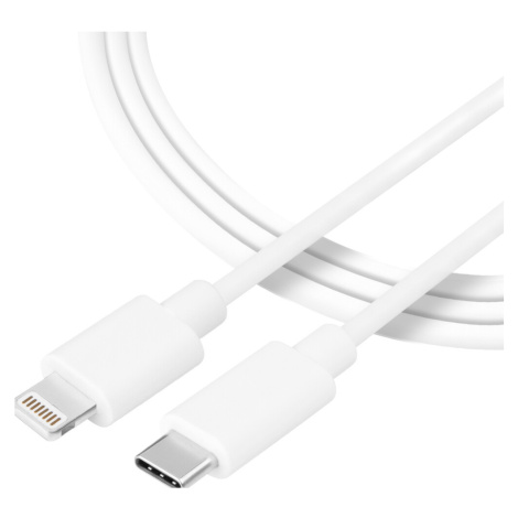 Tactical Smooth Thread Cable USB-C/Lightning 0,3m bílý