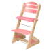 Dětská rostoucí židle JITRO PLUS bukovo - růžová
