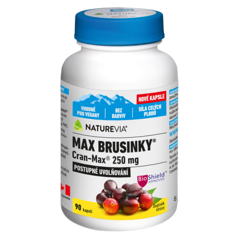 NatureVia Max Brusinky Cran-Max 90 kapslí