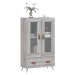 vidaXL Skříň highboard šedá sonoma 69,5 x 31 x 115 cm kompozitní dřevo