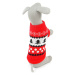 Vsepropejska Christmas svetr pro psa Barva: Červená, Délka zad (cm): 22, Obvod hrudníku: 28 - 38