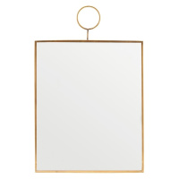 Zrcadlo ve zlatém rámu 30x25 cm LOOP House Doctor - zlaté