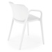 Plastová jídelní židle Sicily bílá