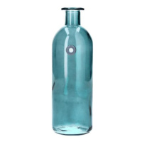 DUIF Skleněná váza láhev WALLFLOWER 20,5cm petrolej
