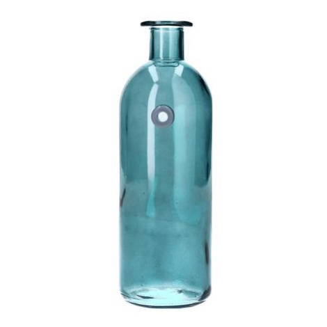 DUIF Skleněná váza láhev WALLFLOWER 20,5cm petrolej Duifs