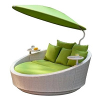 IGOTREND Zahradní postel SHELL, šedo/zelená