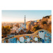 Fotografie Barcelona at sunrise viewed from park, Pol Albarrán, 40 × 26.7 cm