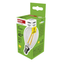 EMOS LED žárovka Filament Mini Globe / E14 / 3,4 W (40 W) / 470 lm / neutrální bílá ZF1D23