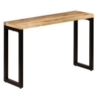 Konzolový stolek 120x35x76 cm masivní mangovník a ocel