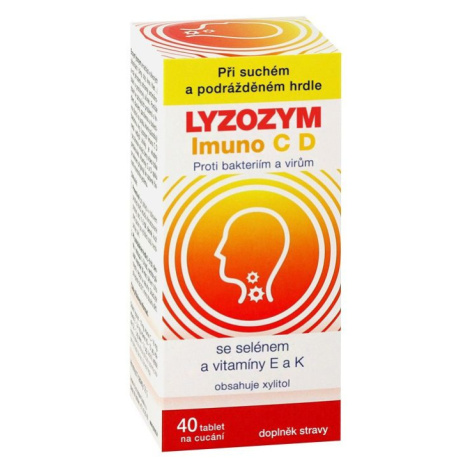 LYZOZYM Imuno C D se selénem a vitamíny E a K 40 cucacích tablet