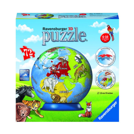 Puzzle Malovaný globus 72 dílků RAVENSBURGER