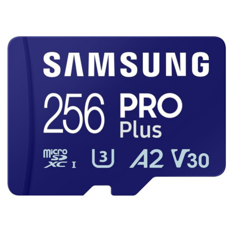 Samsung micro SDXC 256GB PRO Plus + USB adaptér MB-MD256SB/WW Modrá