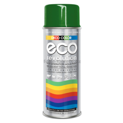 DecoColor Barva ve spreji ECO lesklá, RAL 400 ml Výběr barev: RAL 6029 zelená